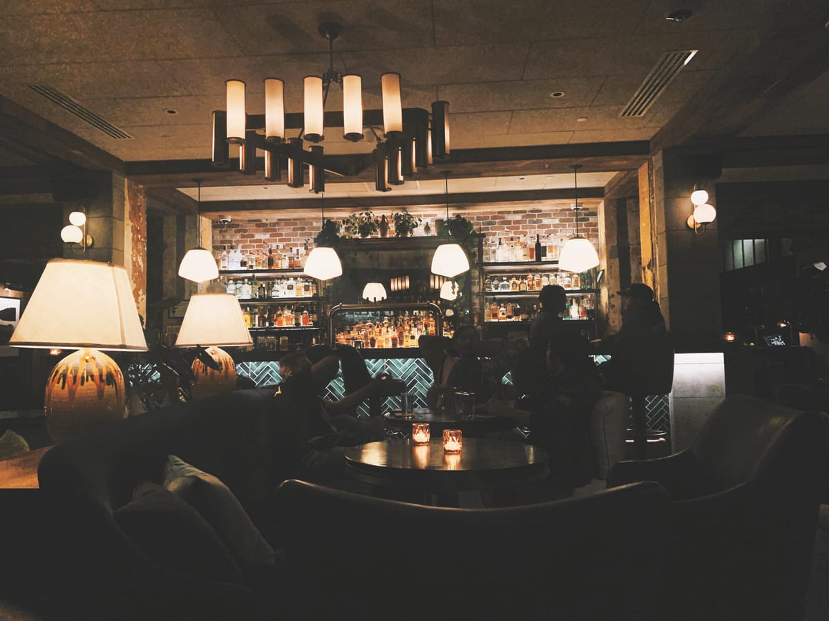 dark hotel bar in portland